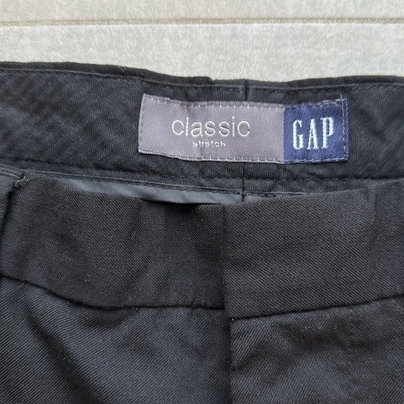 Gap Classic Black Wool Blend Stretch Pants - Picture 2 of 4